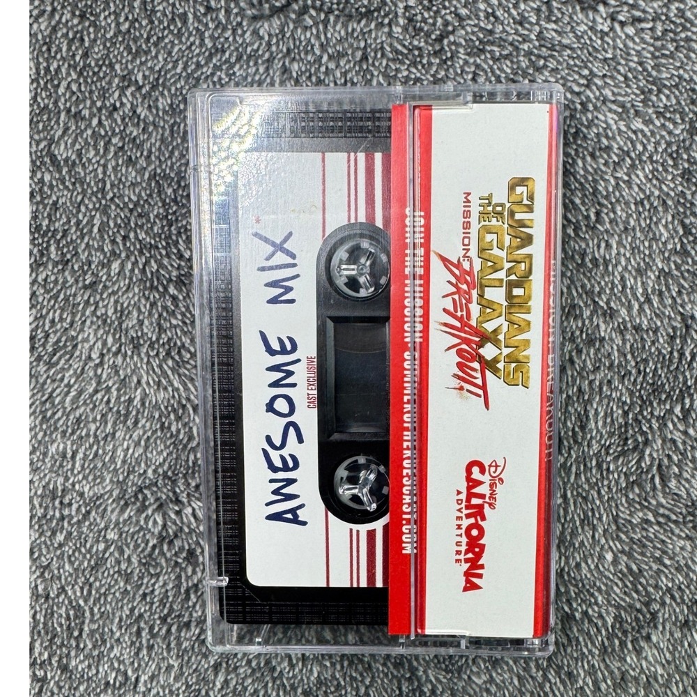 Disney Guardians of the Galaxy Mission Breakout Cast Member Exclusive Cassette